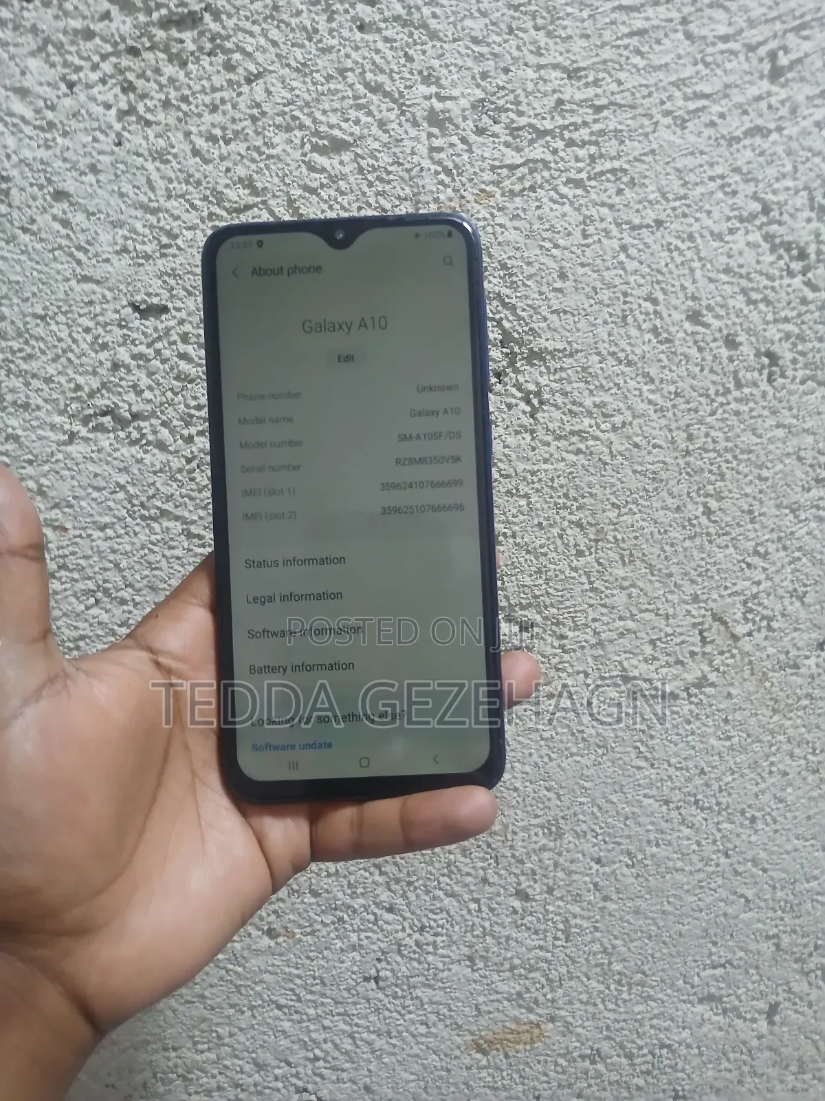 Samsung A10 32 GB Blue