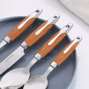Stainless Steel Set of 24 Knife and Spoon
