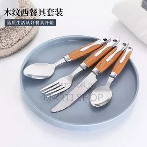 Stainless Steel Set of 24 Knife and Spoon