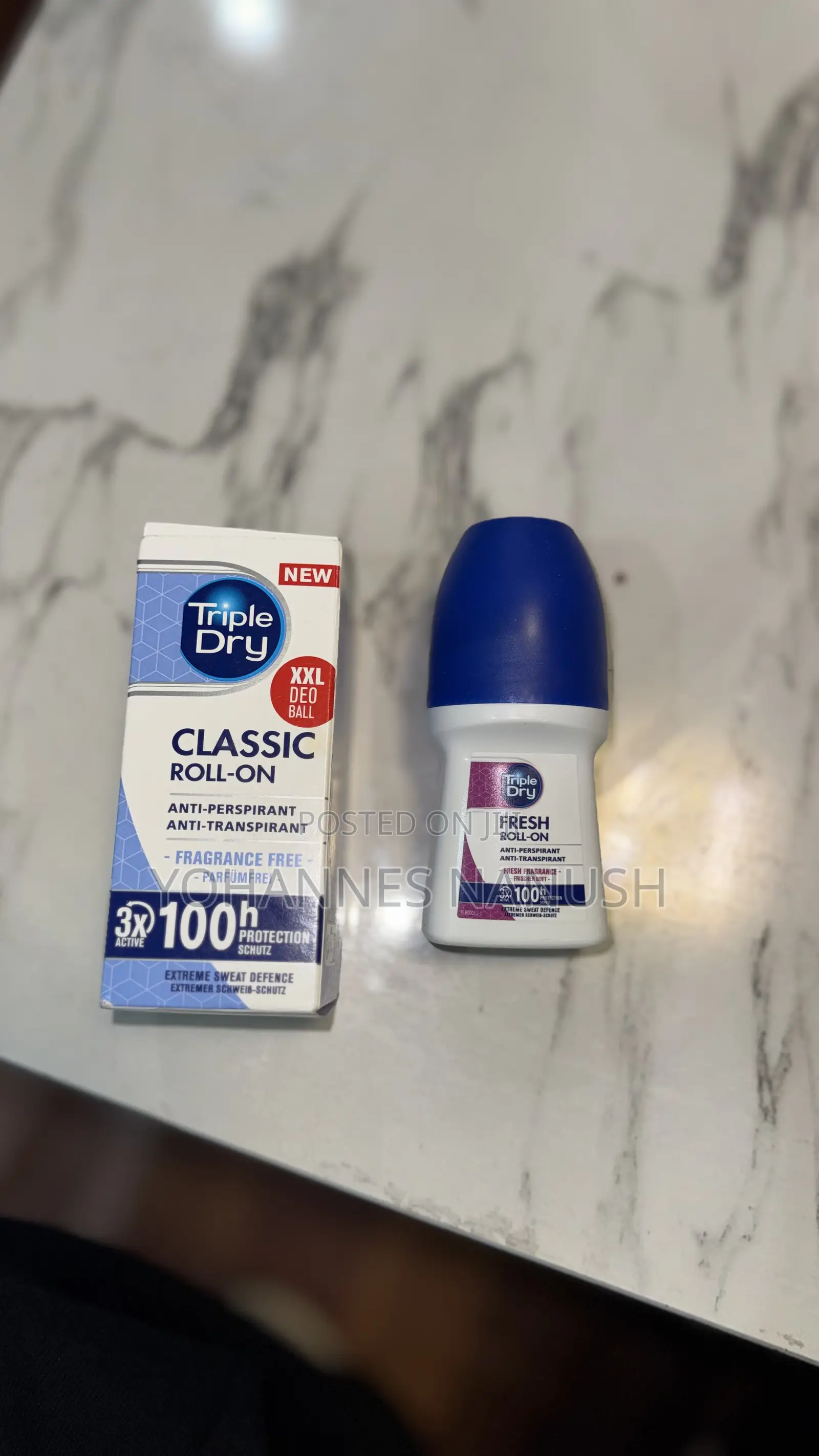 Triple Dry XXL Deo Ball Classic Roll-On