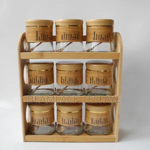 Photo - 9pcs Glass Storage Jar Set