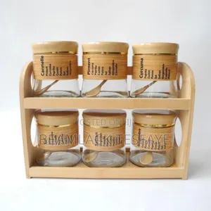 9pcs Glass Storage Jar Set