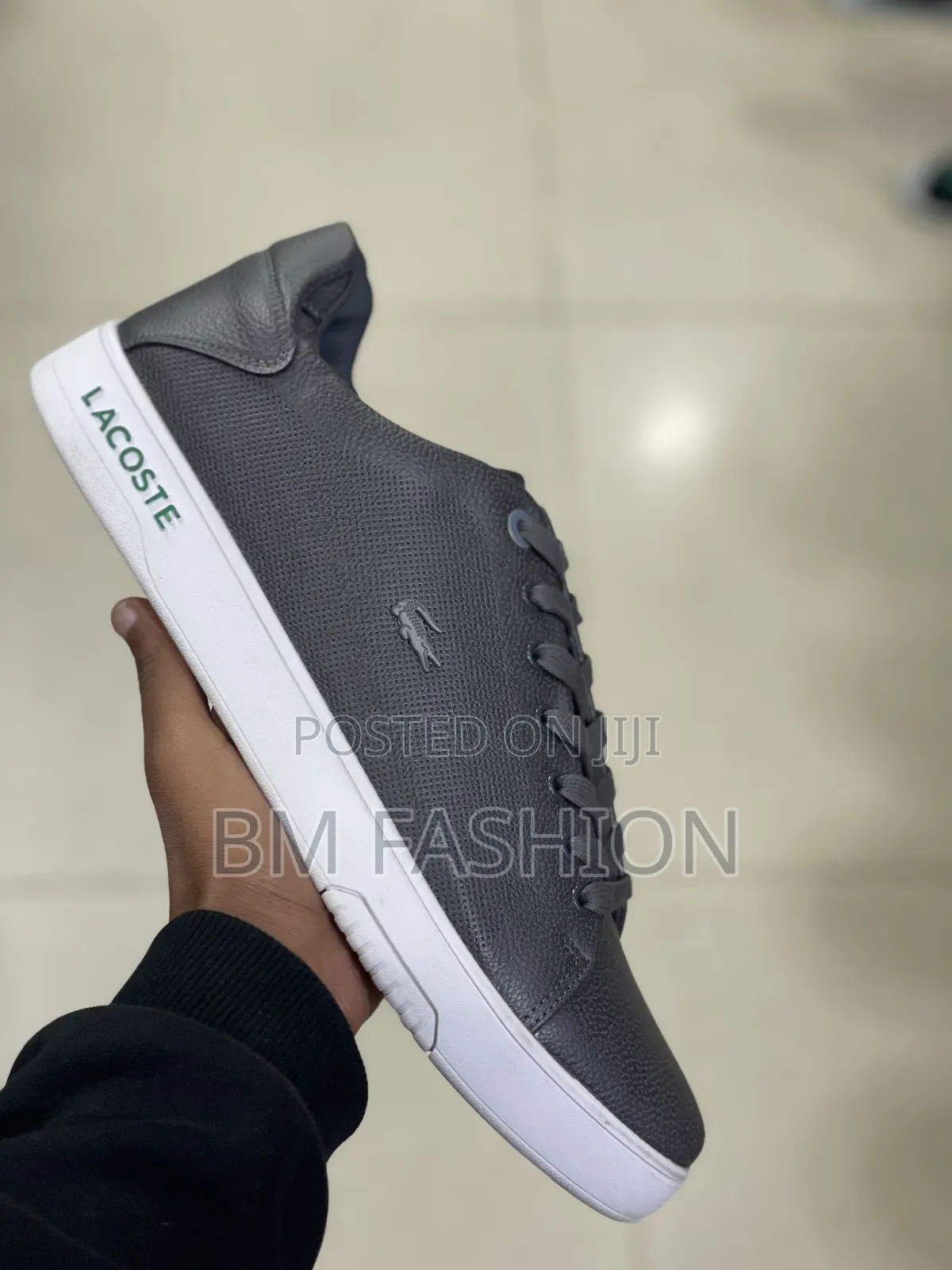 Modern Lacoste Dark Grey Shoes- Durable Upper, True Comfort