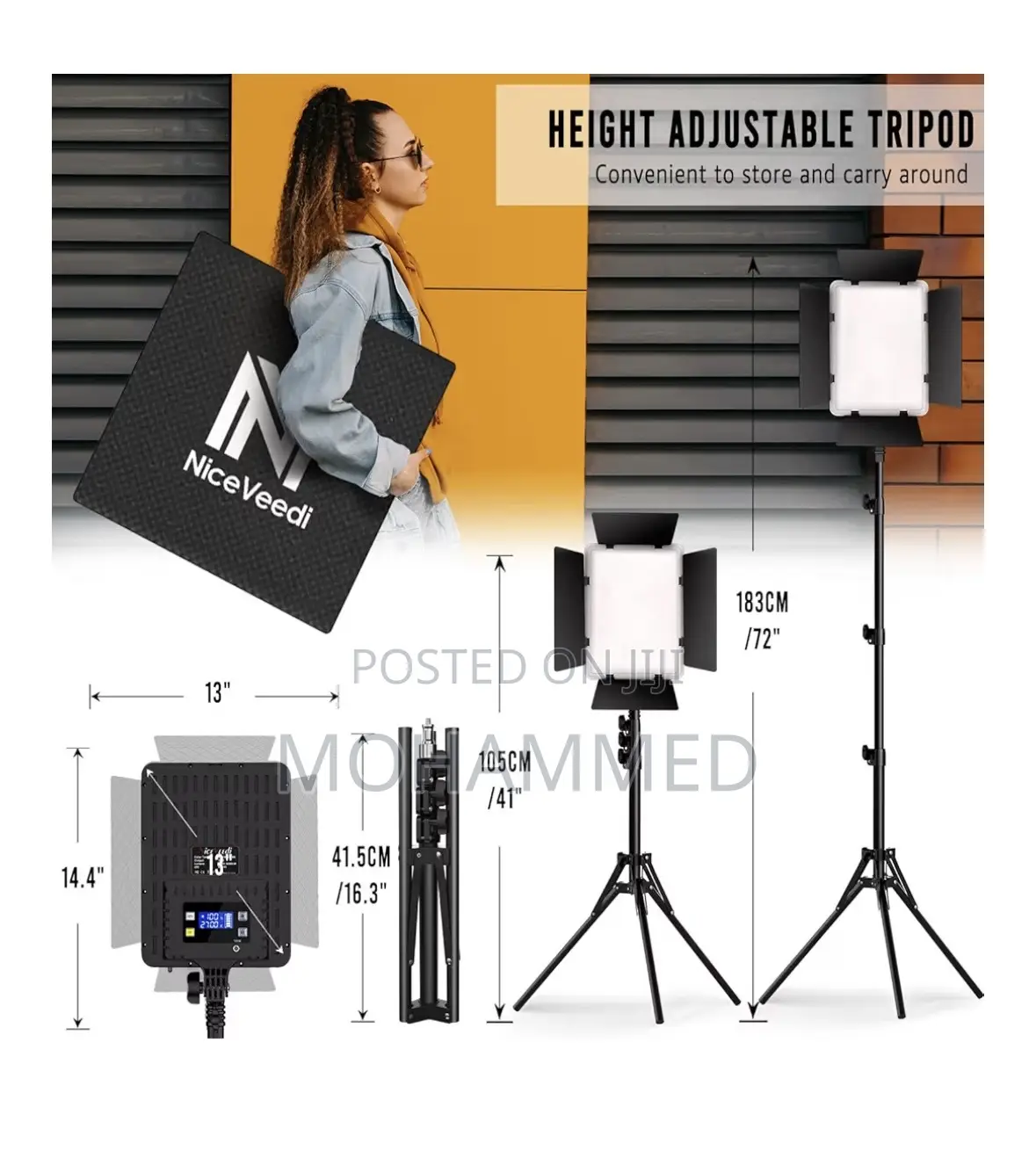 Niceveedi 2-Pack Photography Lighting Kit. Lighting Ki