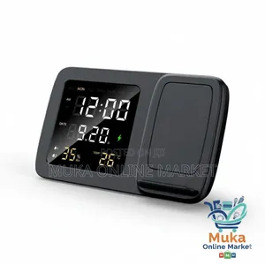 Rise Digital Alarm Clock Wireless Charger