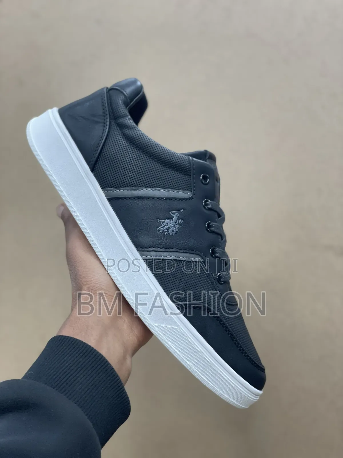 Uspa Black White Kicks - Mixed Material, Cloud Walk