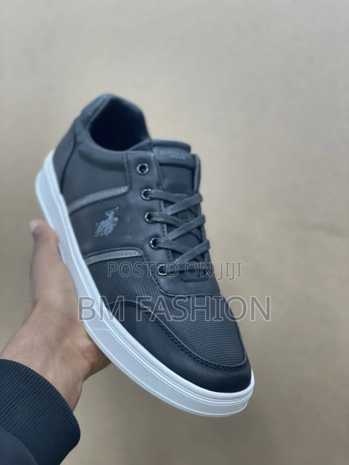 Uspa Black White Kicks - Mixed Material, Cloud Walk