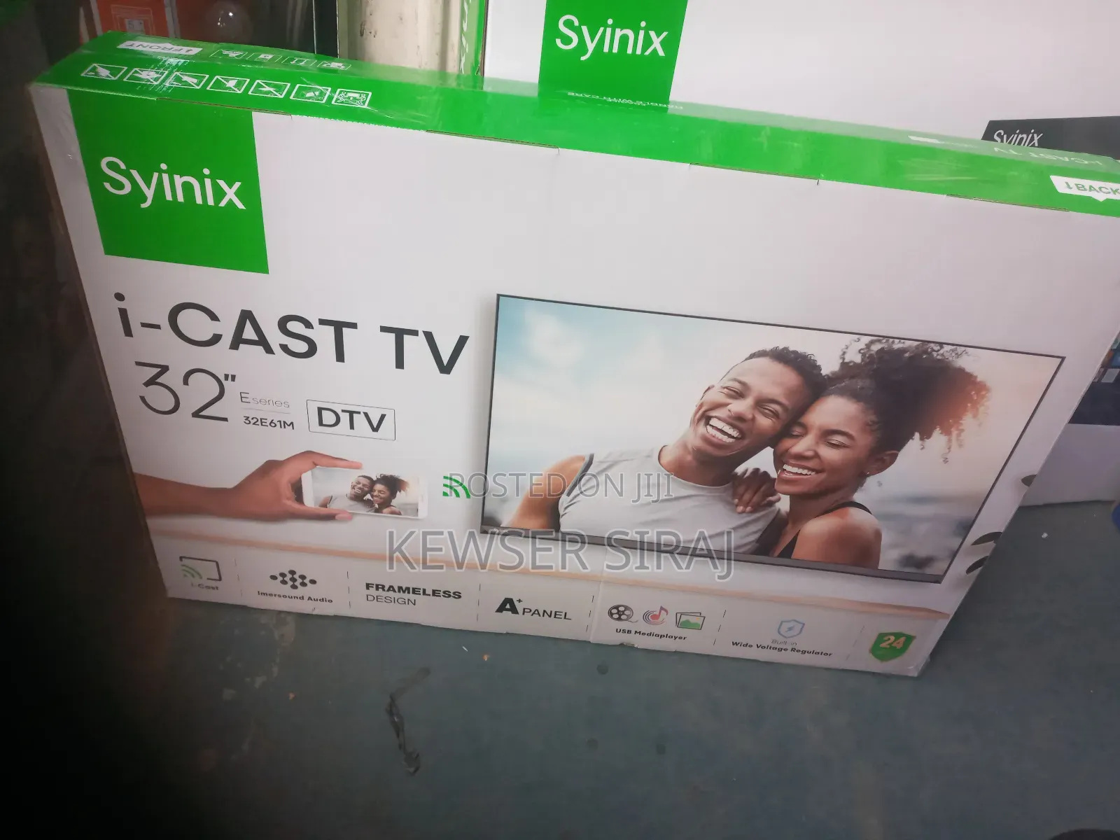 Syinix Tv 32inch Smart Video ፍሬም ለስ ኡስክሪኝ