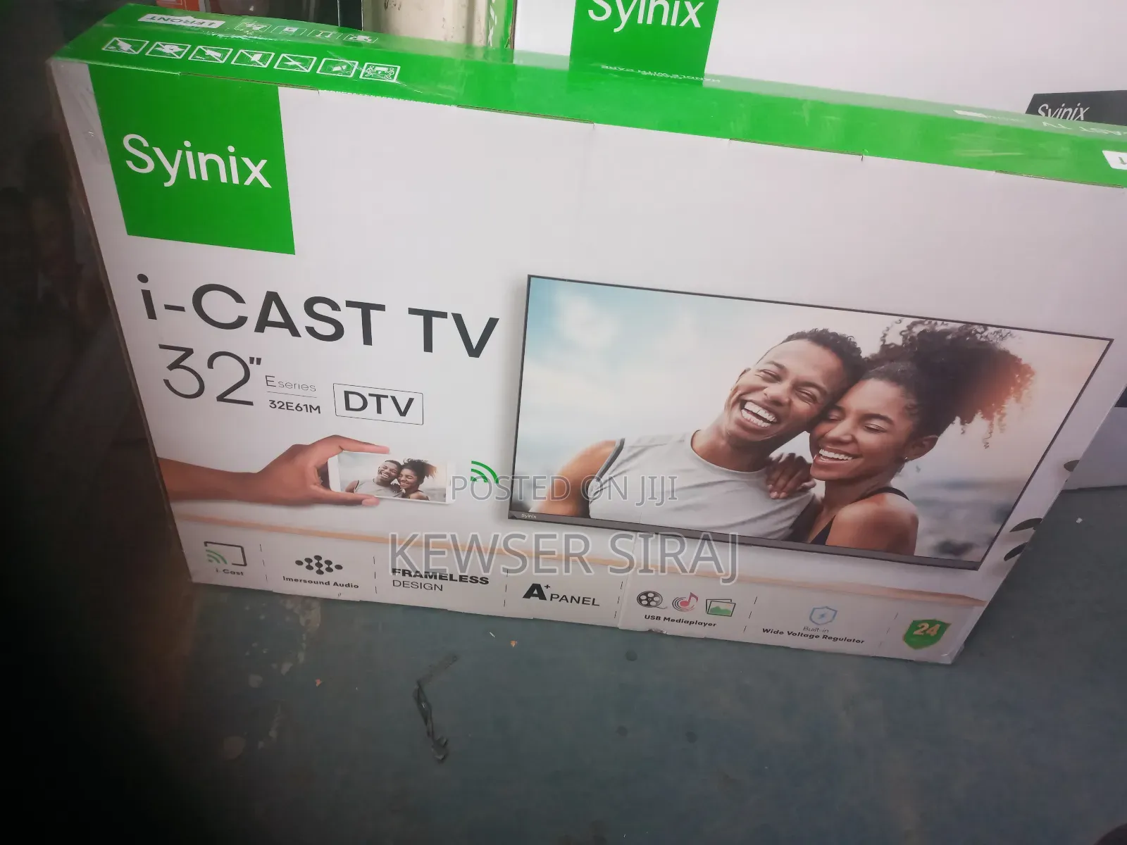 Syinix Tv 32inch Smart Video ፍሬም ለስ ኡስክሪኝ