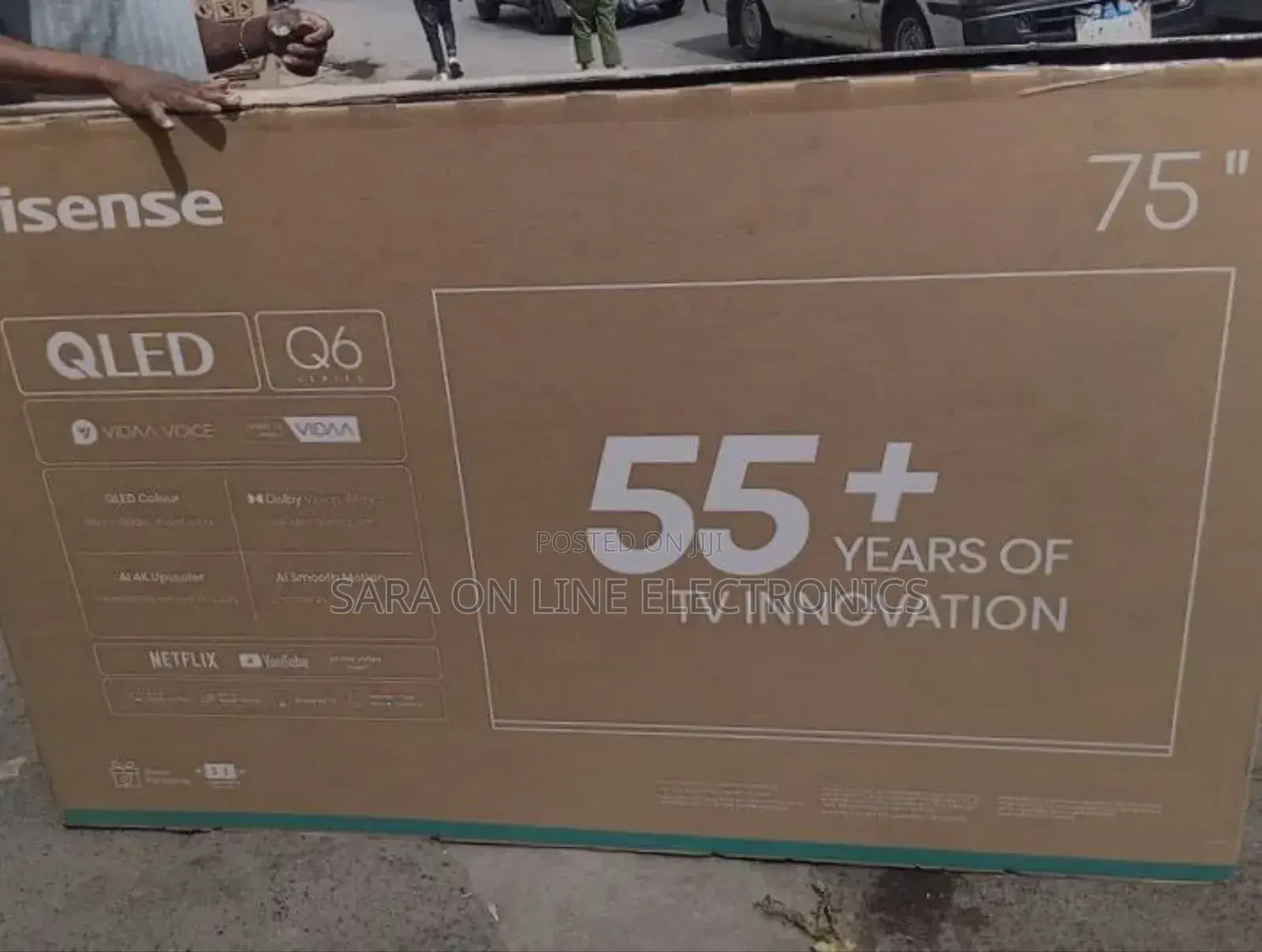 Hisence 75" Qled Q6 Series 55+Years Warranty Free Delivery