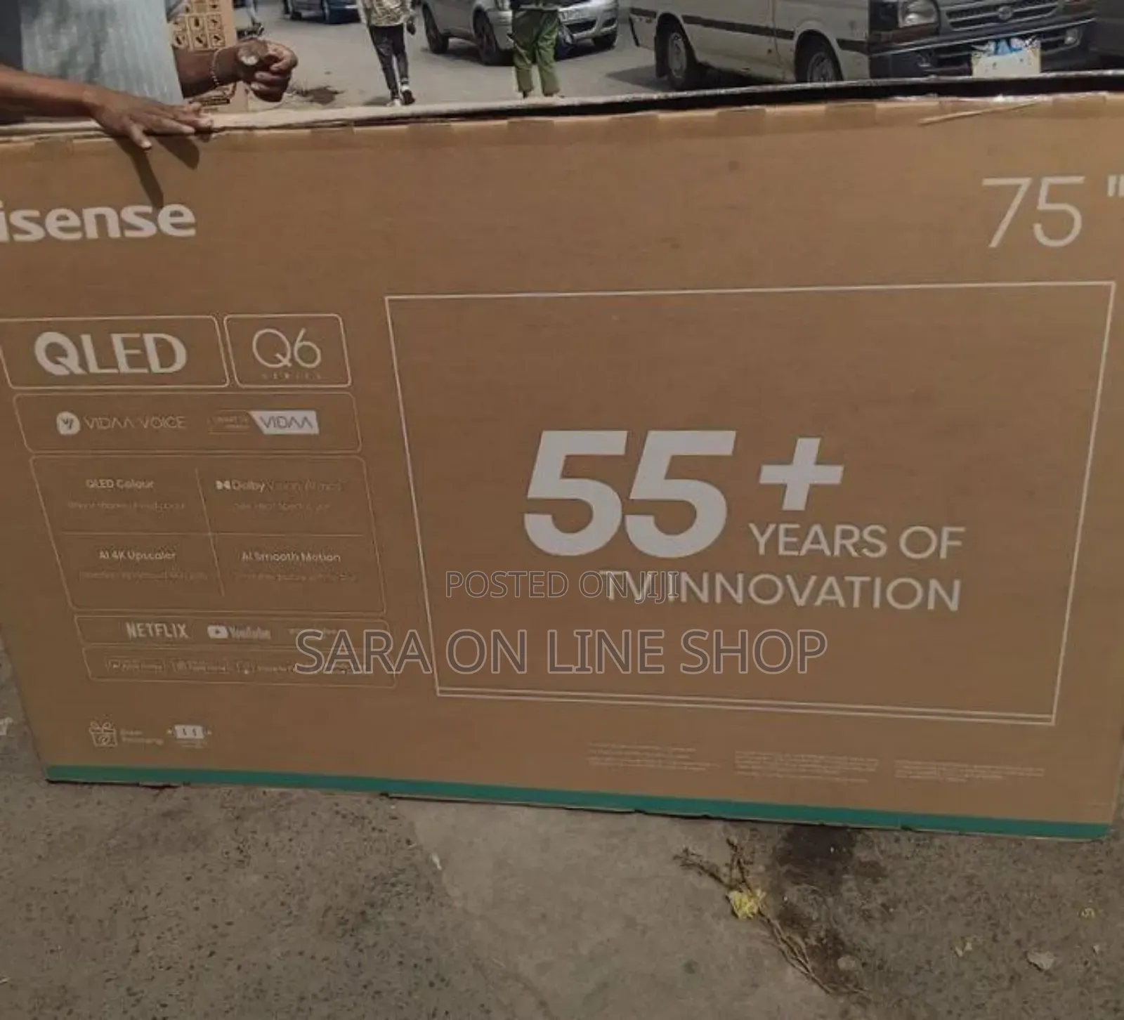 Hisence 75" Qled Q6 Series 55+Years Warranty Free Delivery