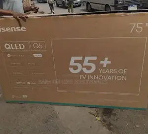 Hisence 75" Qled Q6 Series 55+Years Warranty Free Delivery