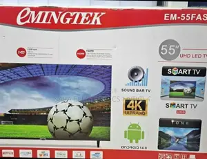 e-Mingtek 55" New 2025 Smart Uhdtv 10year Warranty
