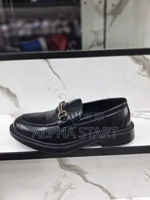 Photo - New Arrival Casual Leather Blak Shoes Stock Product