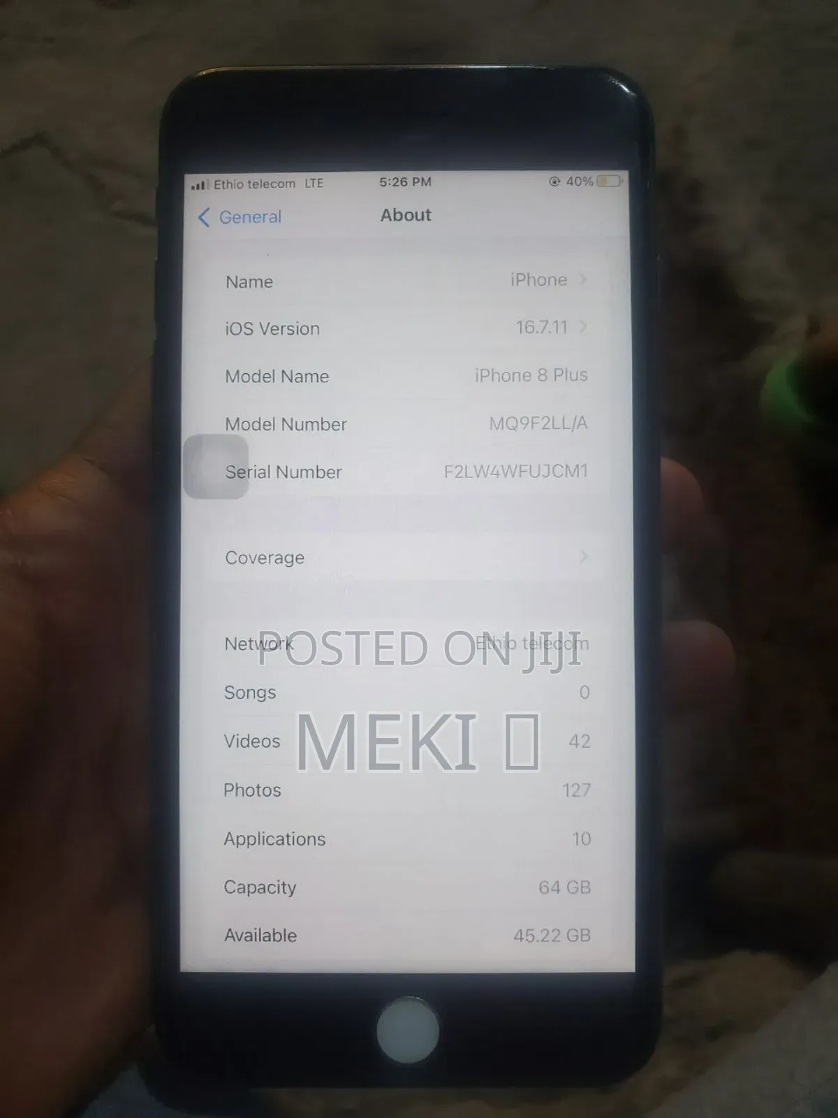 Apple iPhone 8 Plus 64 GB Black