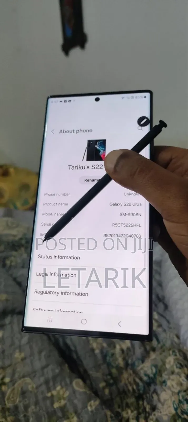 Samsung Galaxy S22 Ultra 256 GB Black
