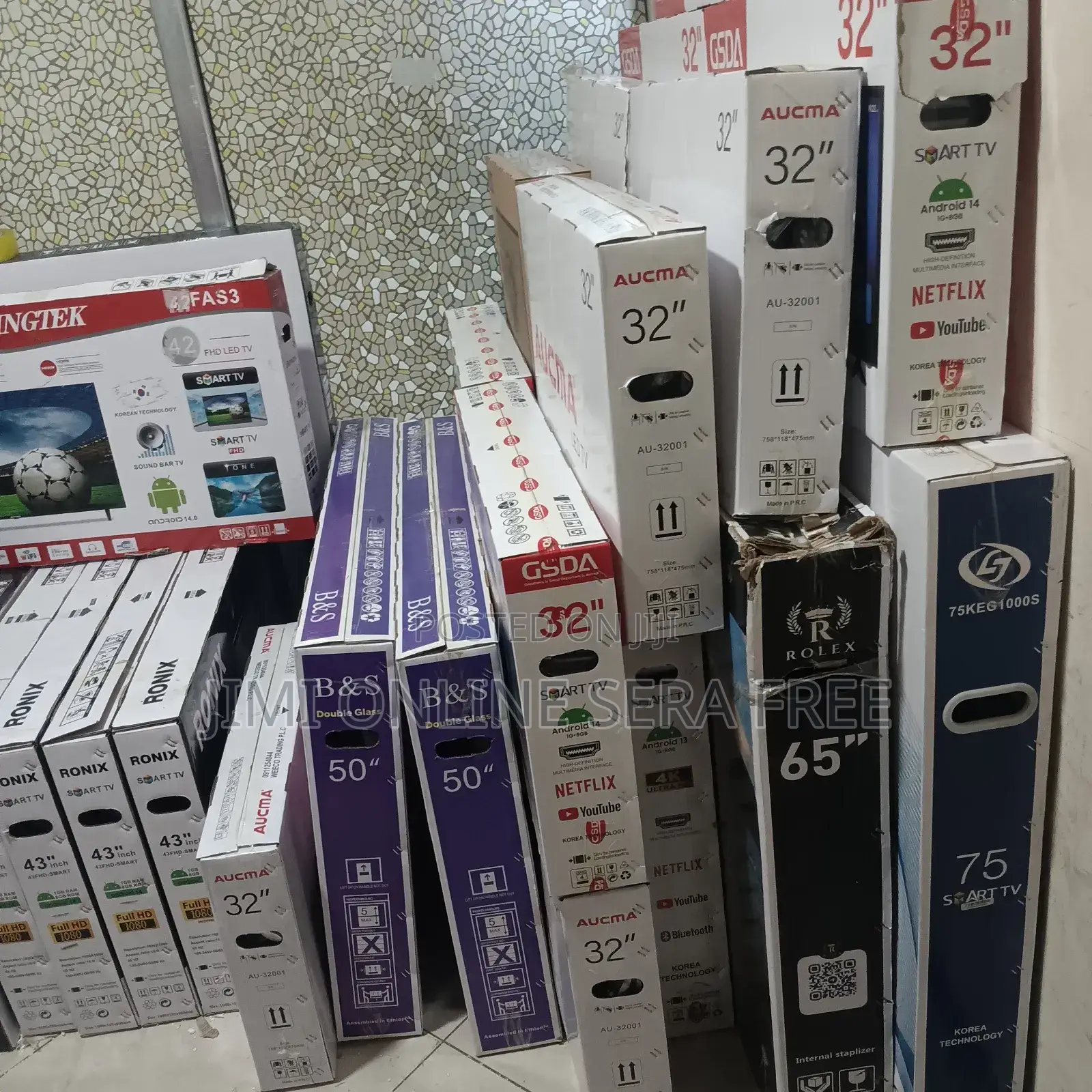 Googel Smart Tv 32 Inch Andraid Doubel Gelass