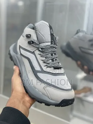 Photo - Stylish Grey Trail Sneakers - Brand New, Ready for Trails