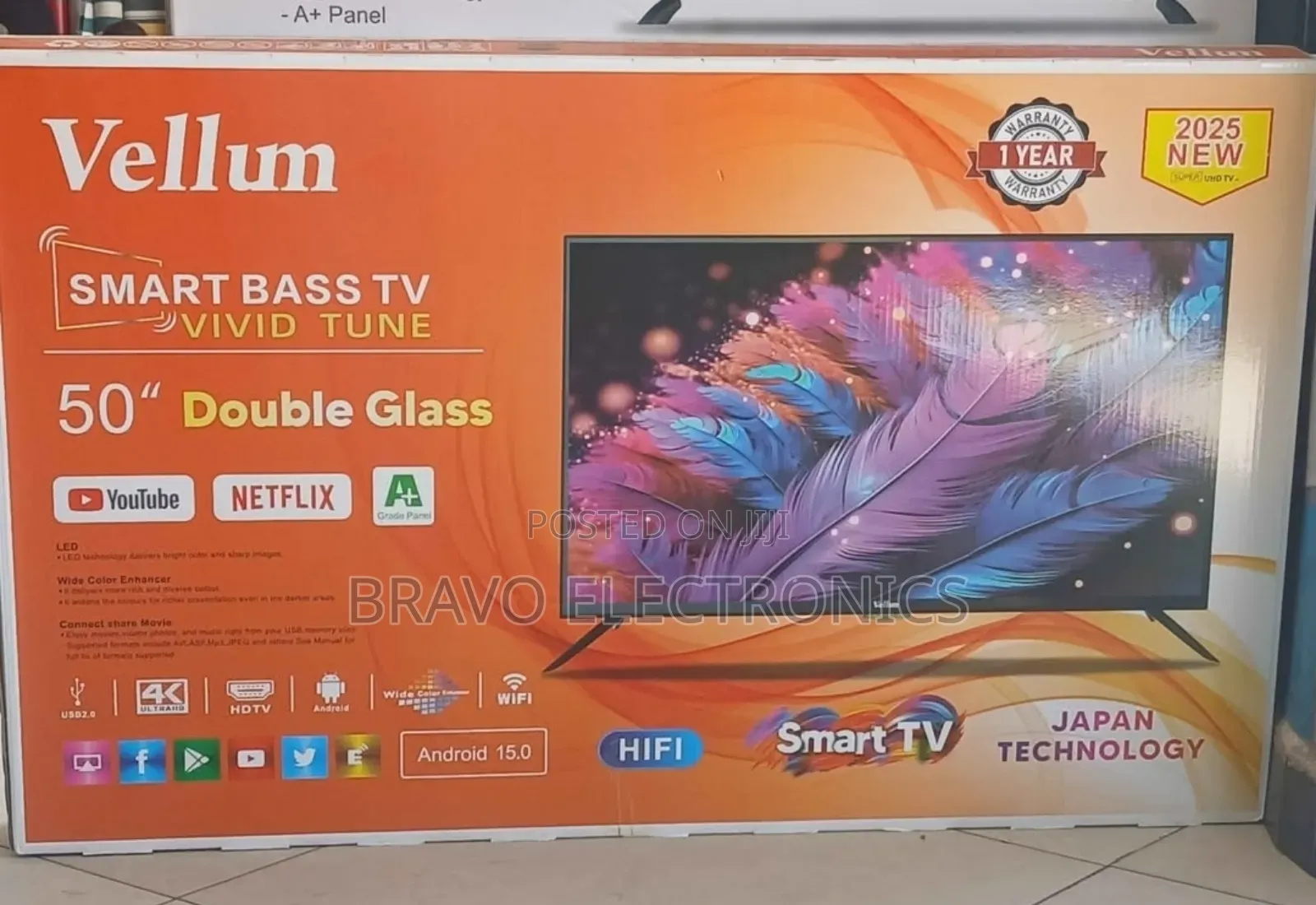 Vellum 50” Smart Tv – Japan Technology | 2025 Model