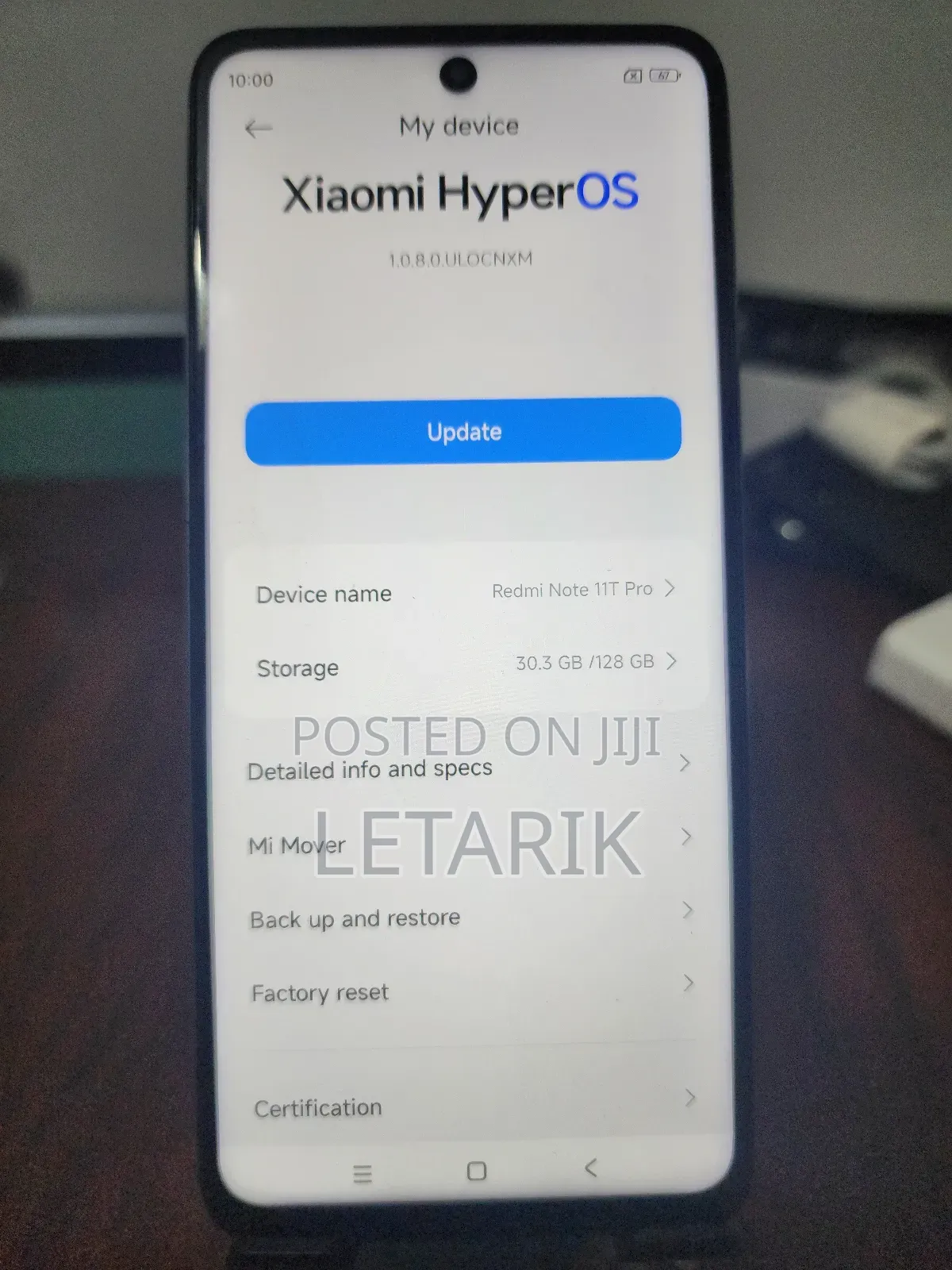 Xiaomi Redmi Note 11T Pro 5G 128 GB White