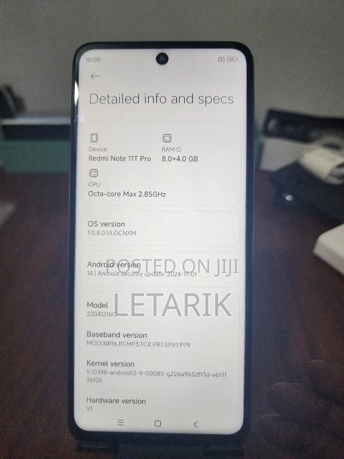 Xiaomi Redmi Note 11T Pro 5G 128 GB White