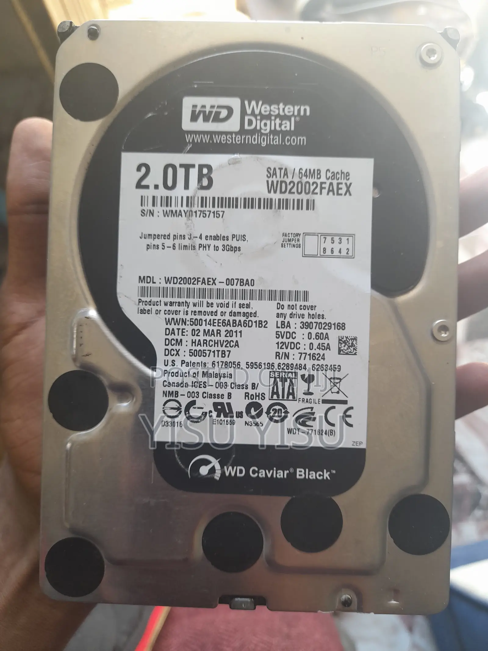 2tb Wd Surveillance Hard Disk