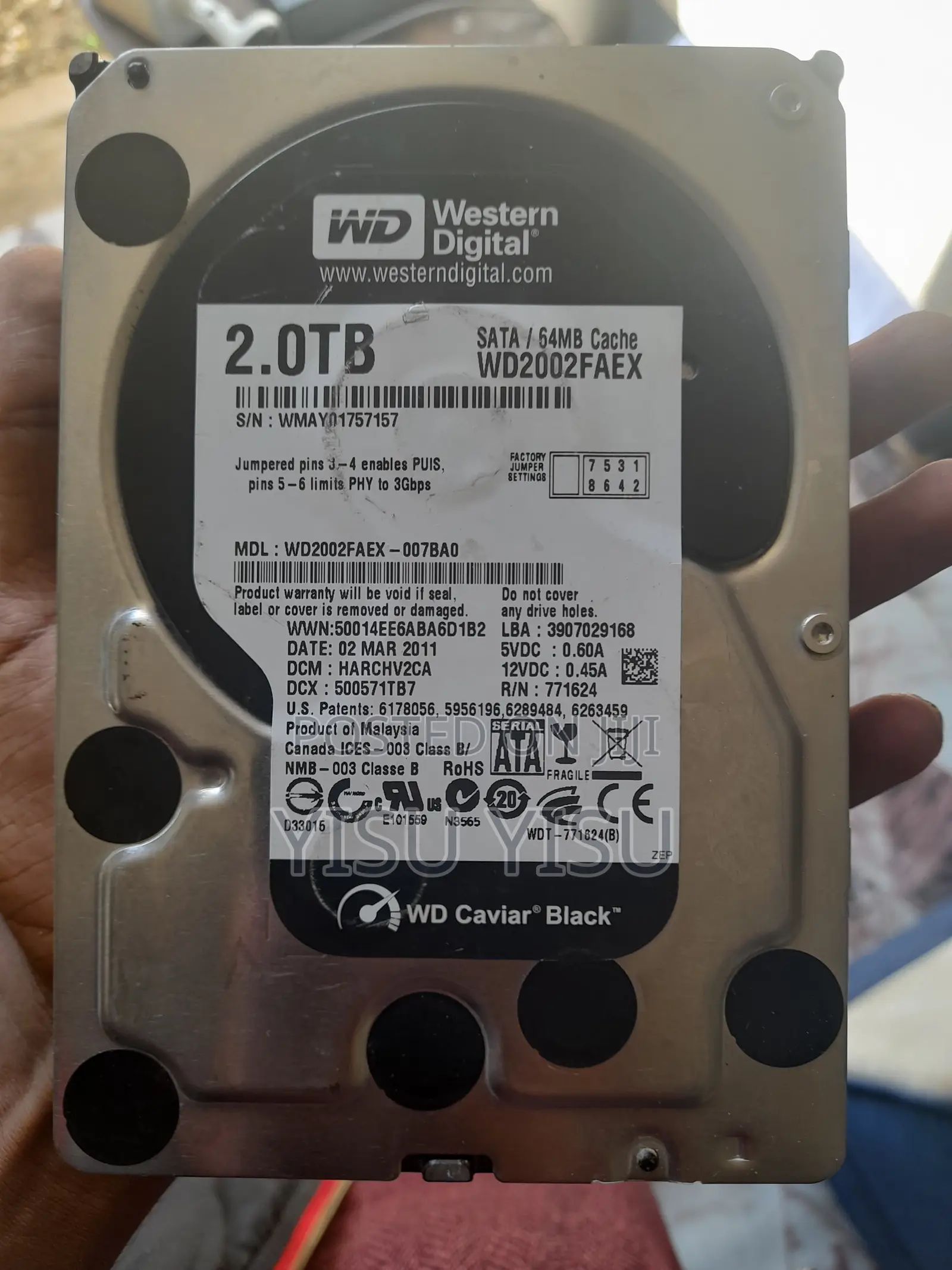 2tb Wd Surveillance Hard Disk