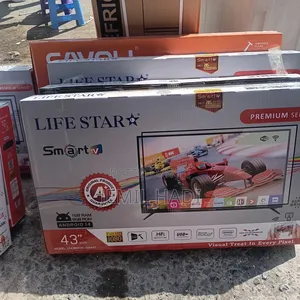 Life Star Smart Tv 43 Inhi Andraid Doubel Gelass