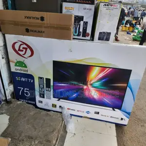 Lge Smart Tv 75 Inch Andraid Doubel Gelass