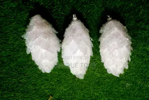 White Flocked Pinecone Christmas Ornaments