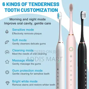 Electric Toothbrush With 8 Brush Heads,