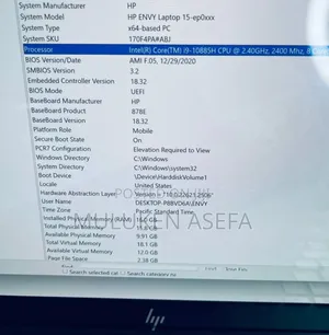 New Laptop HP Envy 15 16GB Intel Core I9 SSD 1T