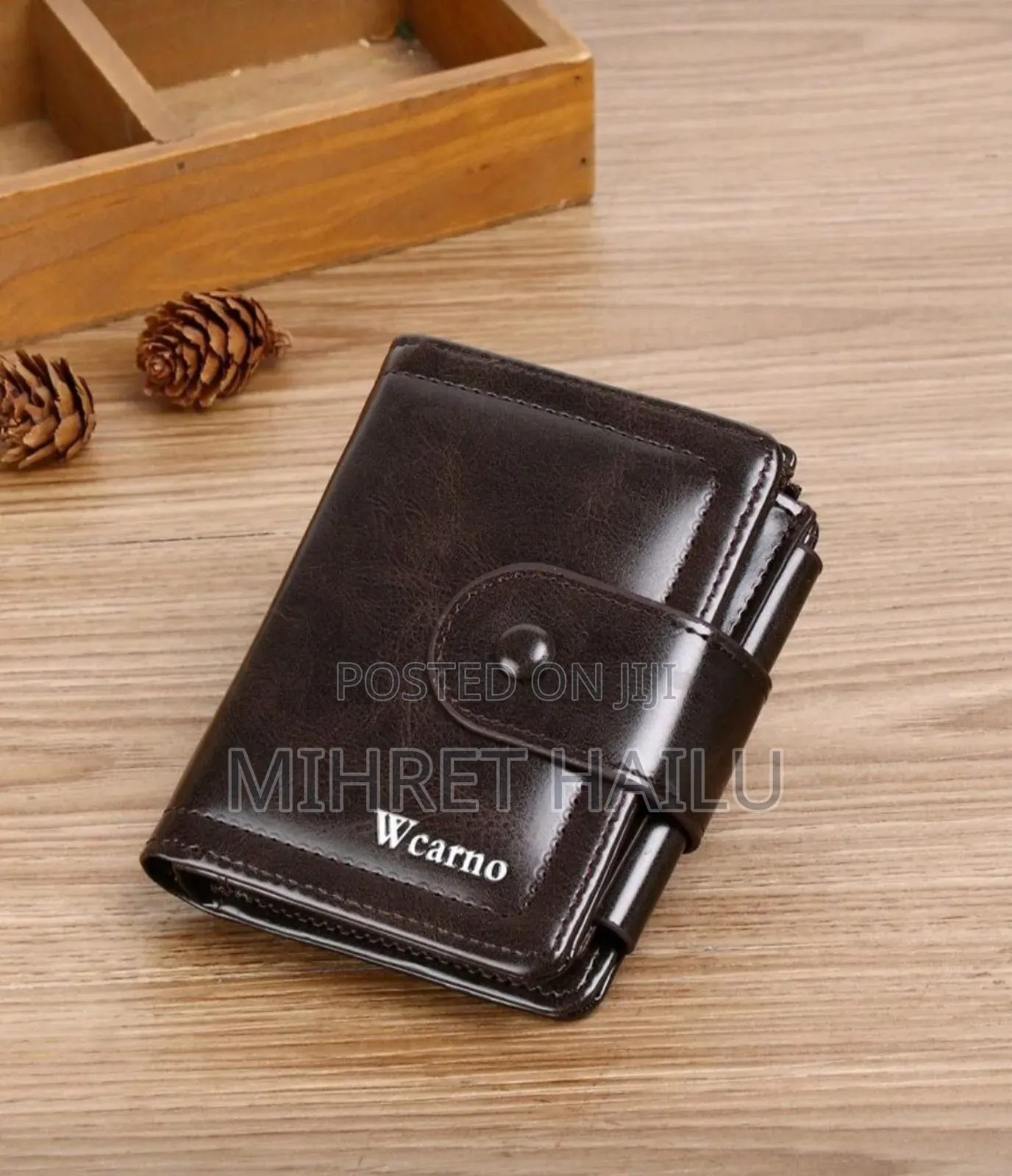 Men Letter Graphic Small Pu Wallet Coin Pocket Small Card Holder Tr