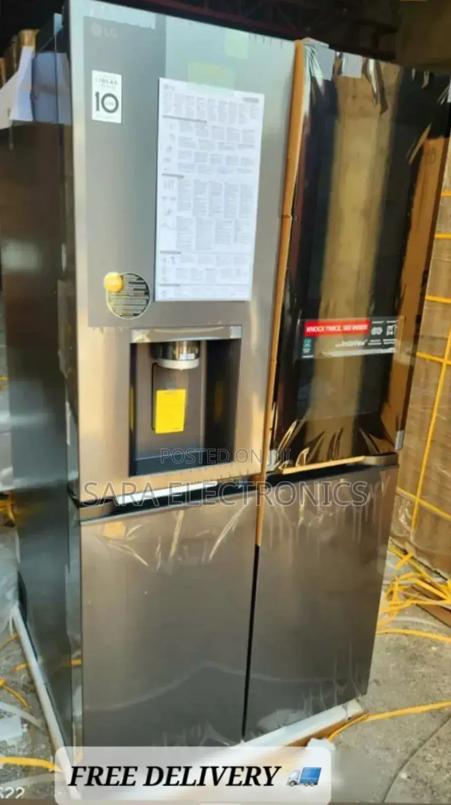 Lg 4doors Orignal Refrigerator New Brand Free Delivery