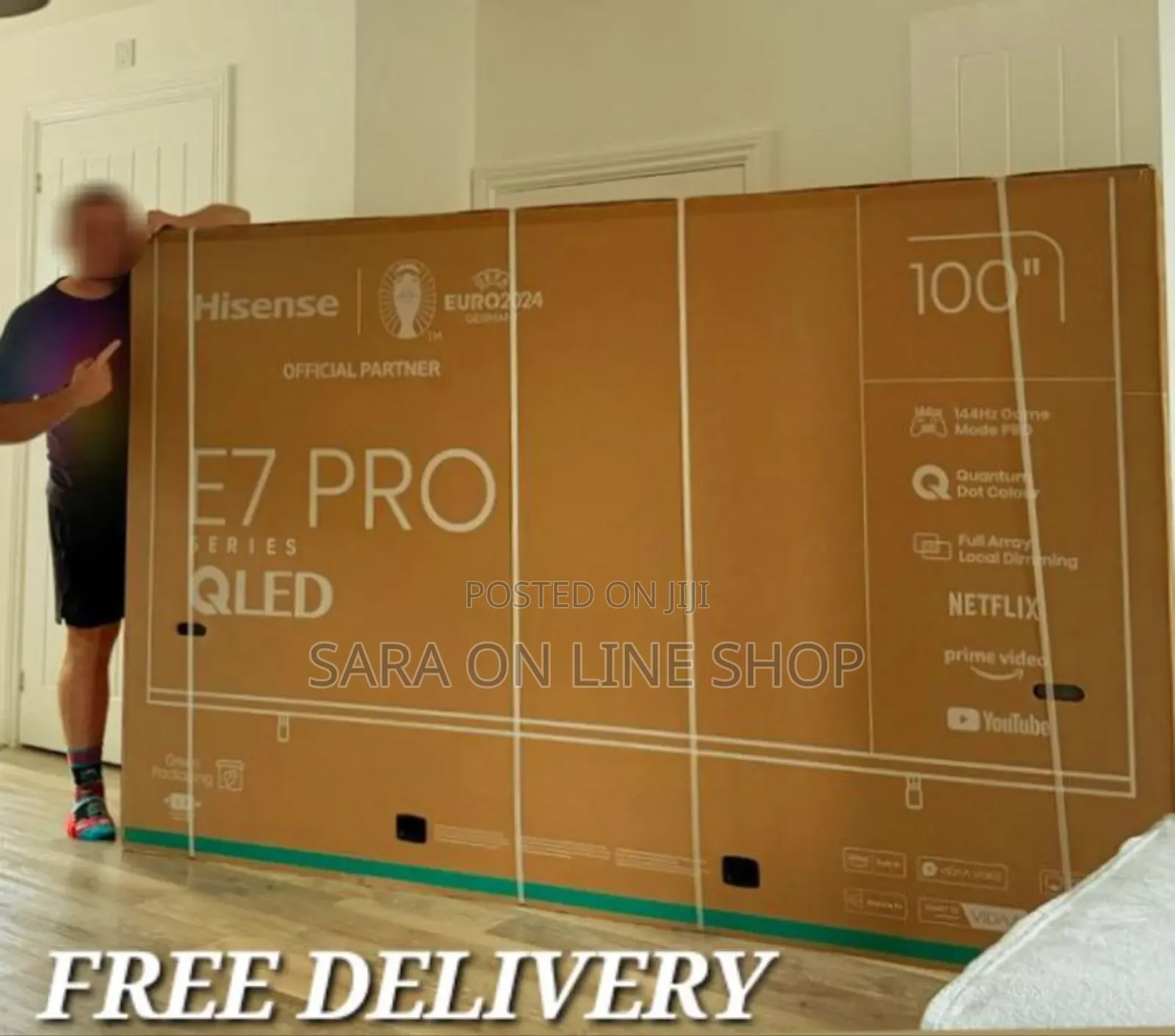 Hisence 100" E-7 Pro Qled Series Tv 10year Warranty