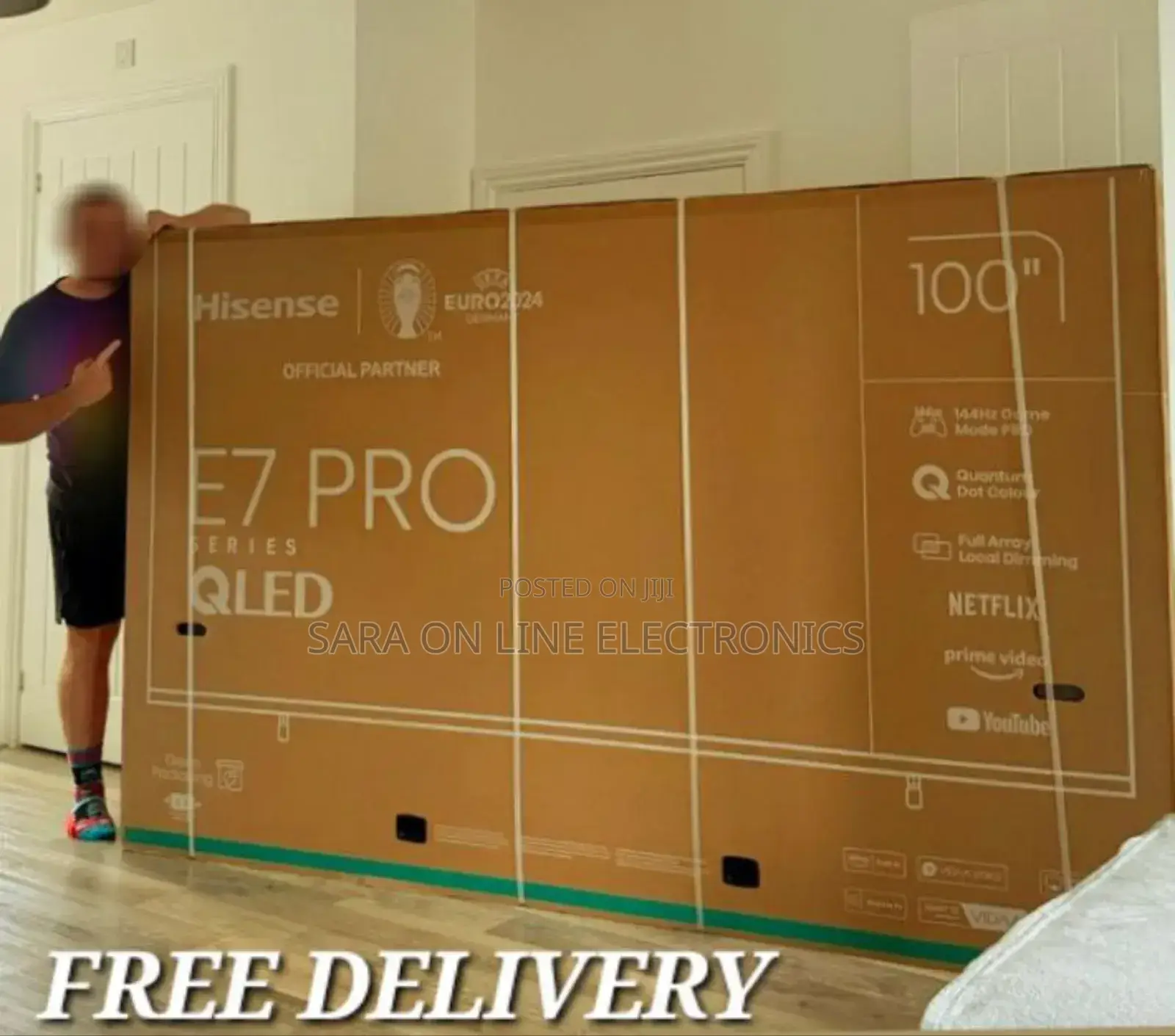 Hisence 100" E-7 Pro Qled Series Tv 10year Warranty