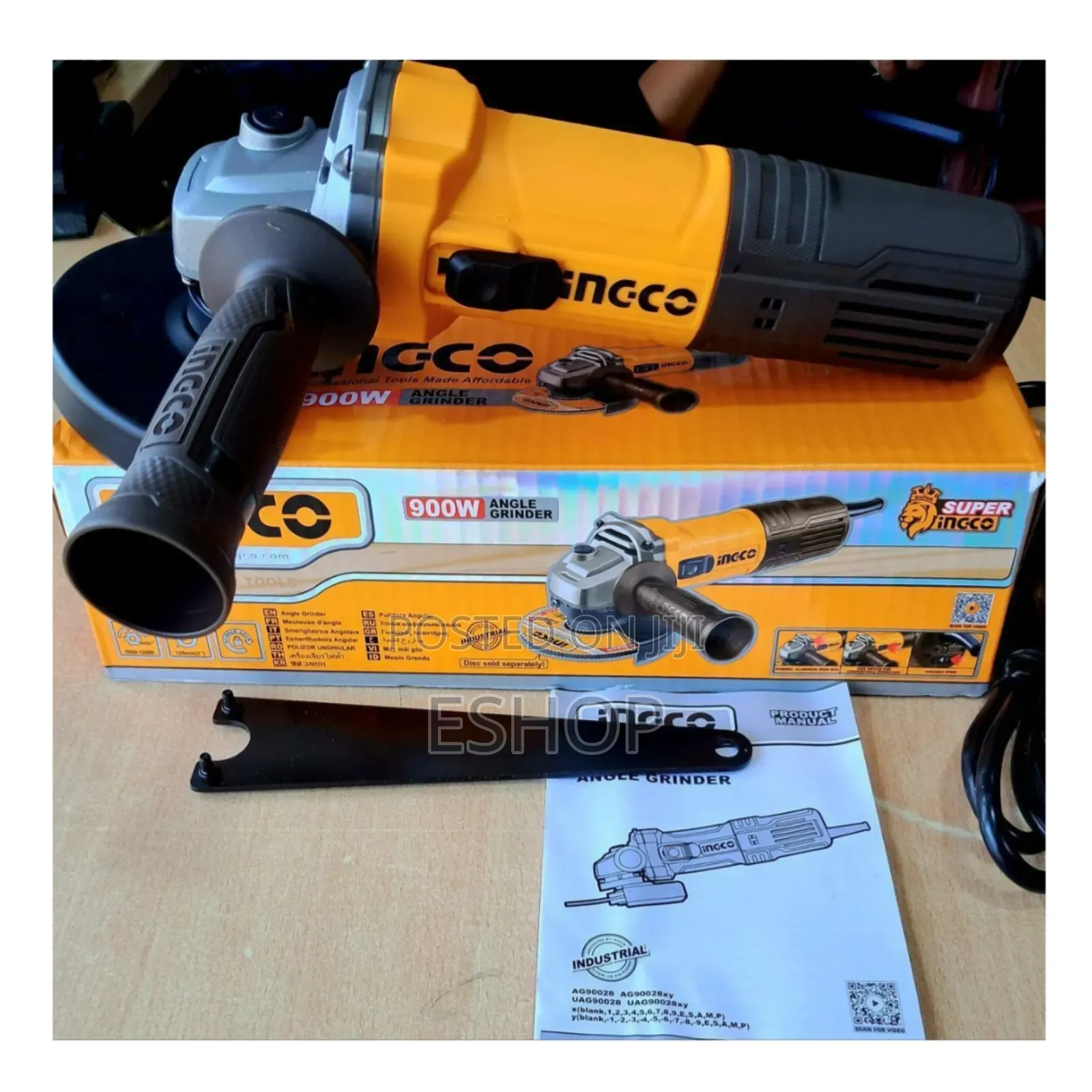 Rugged Ingco Angle Grinder for Workshop and Jobsite