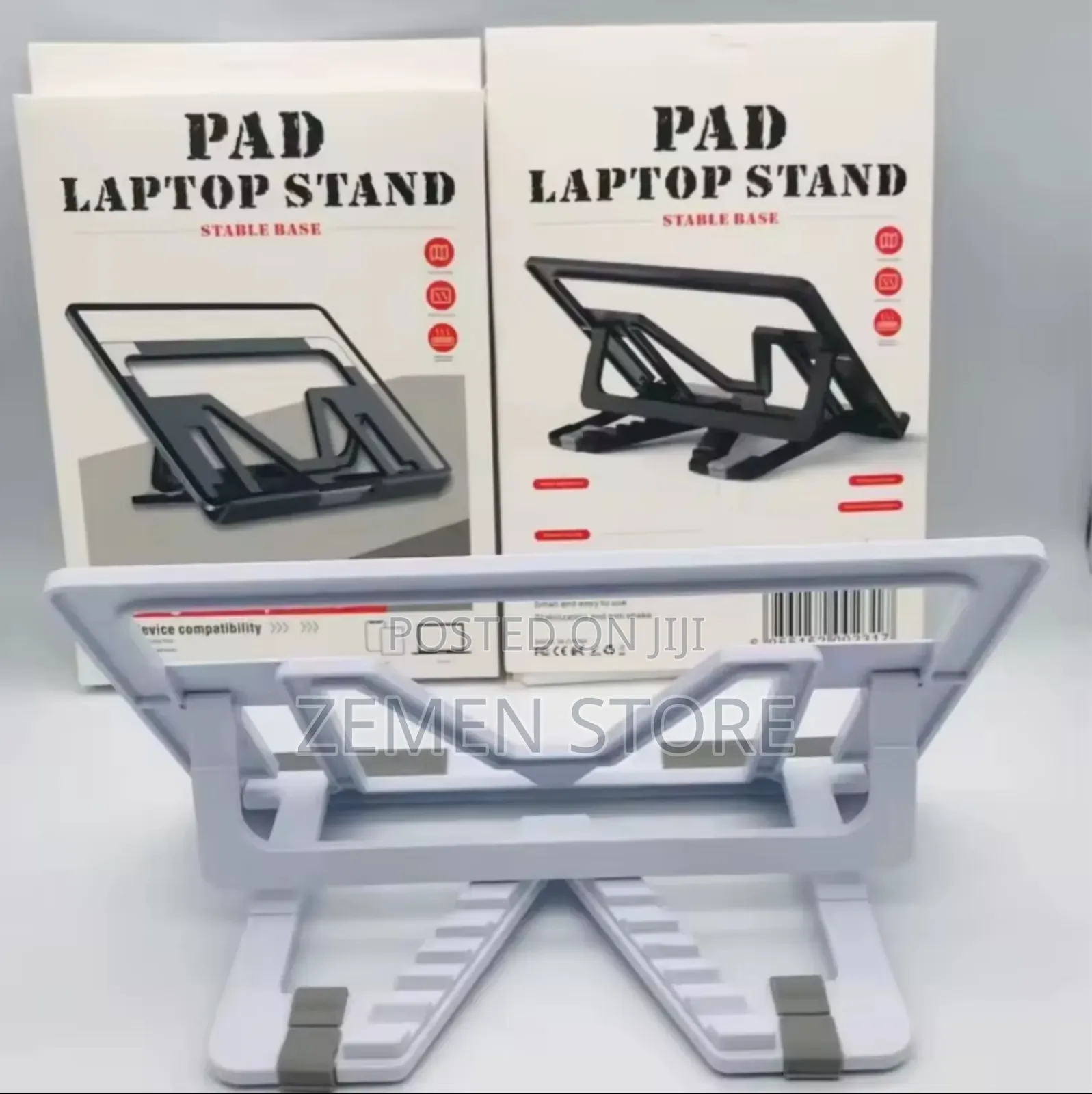Ergonomic Adjustable Laptop/Tablet Stand - Stable Base
