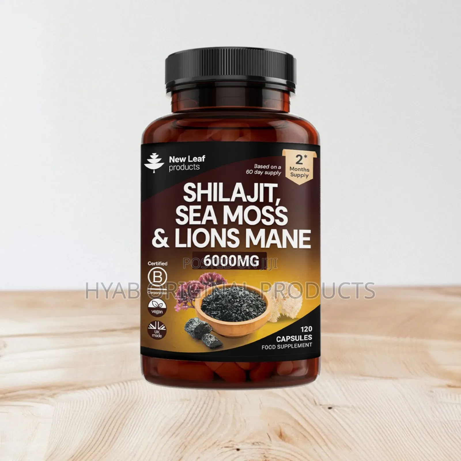 Shilajit, Sea Moss, Lion's Mane Capsules