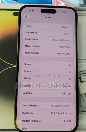 Photo - Apple iPhone 14 Pro Max 256 GB White