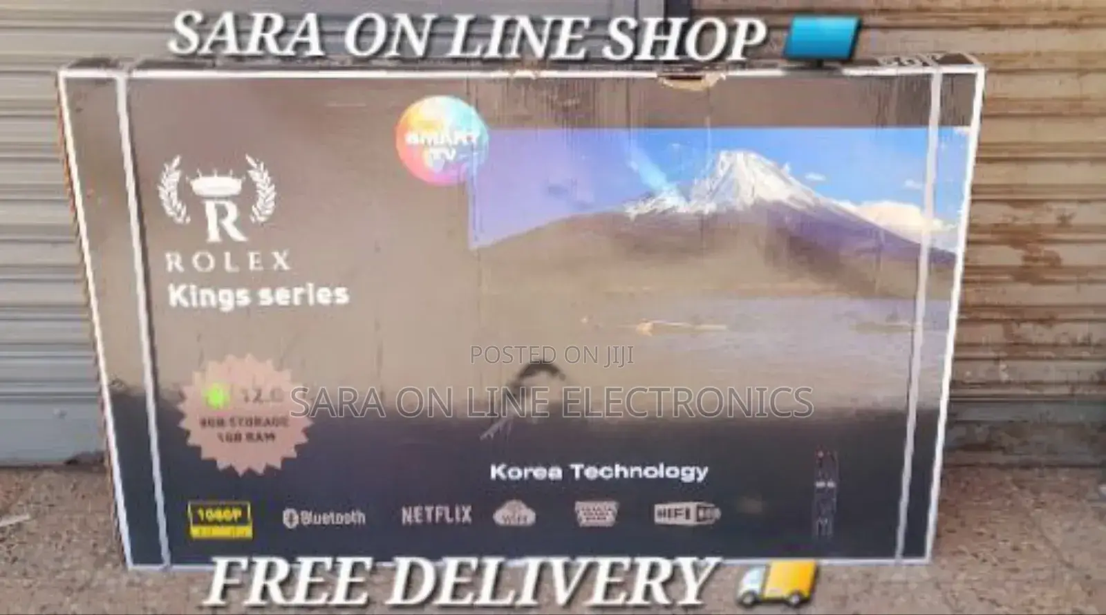 Rolex 55" Led Smart Tv New 2025 Model Free Delivery