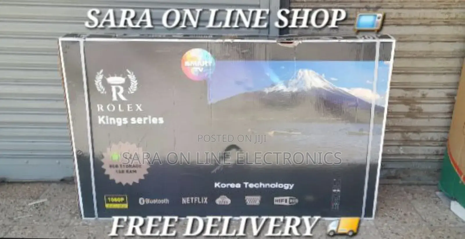 Rolex 55" Led Smart Tv New 2025 Model Free Delivery