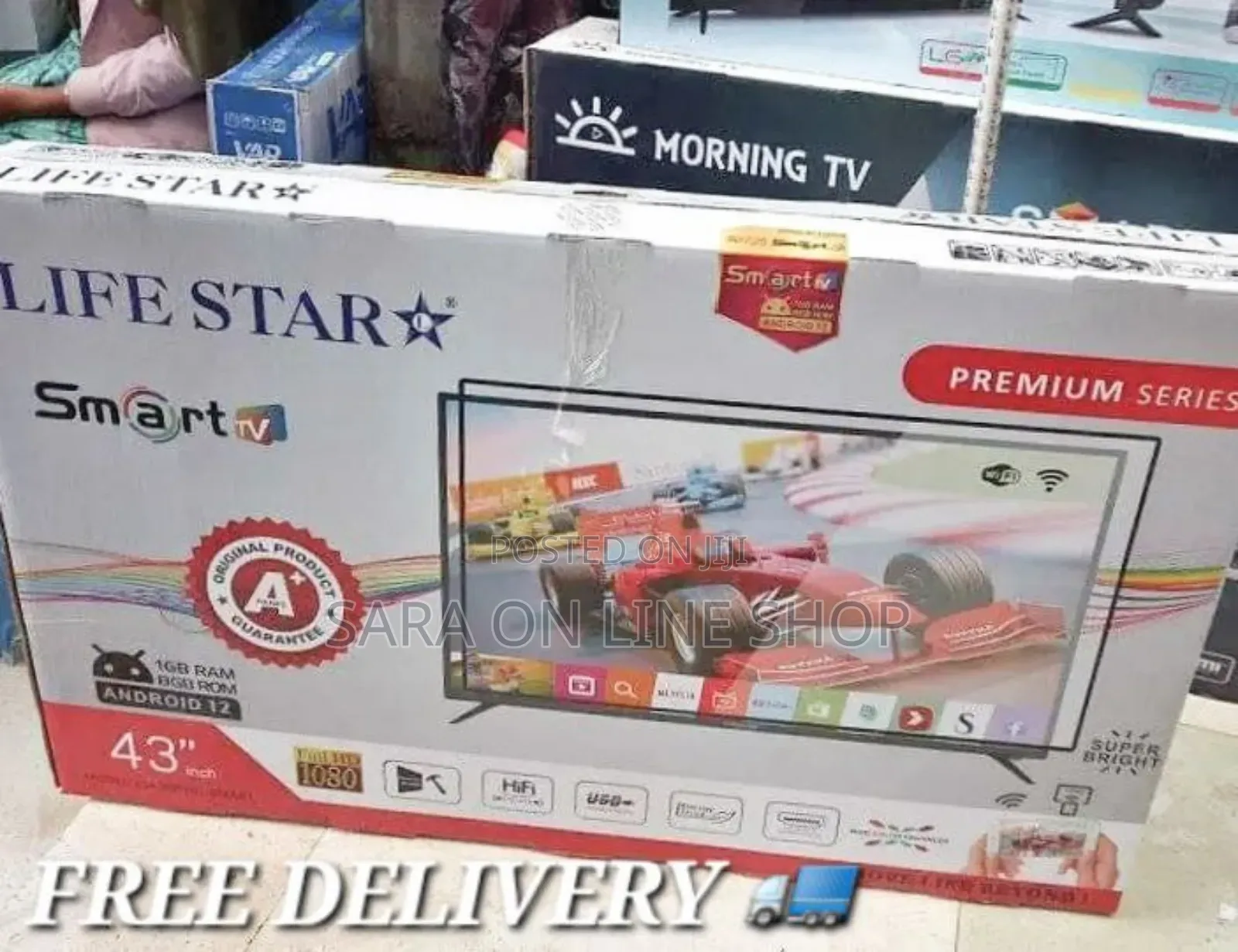 Life Star 43" Smart Tv ♤New 2025 Tv ♤ 5year Warranty
