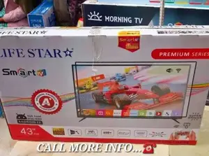 Life Star 43" Smart Tv ♤New 2025 Tv ♤ 5year Warranty
