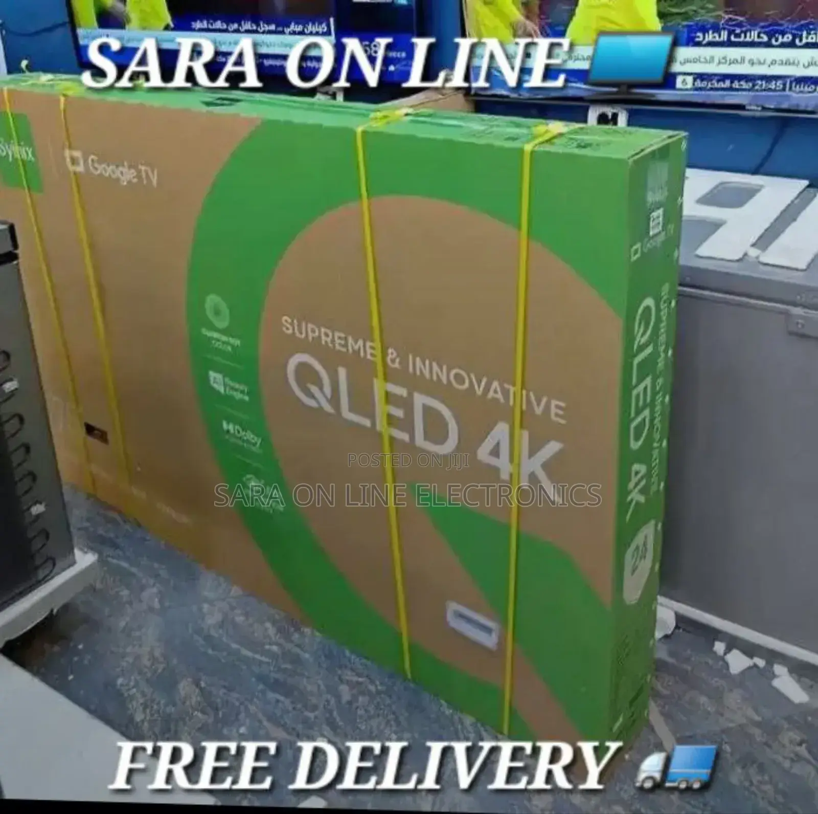 Syinix 75" Qled Smart Tv New Model 5year Warranty