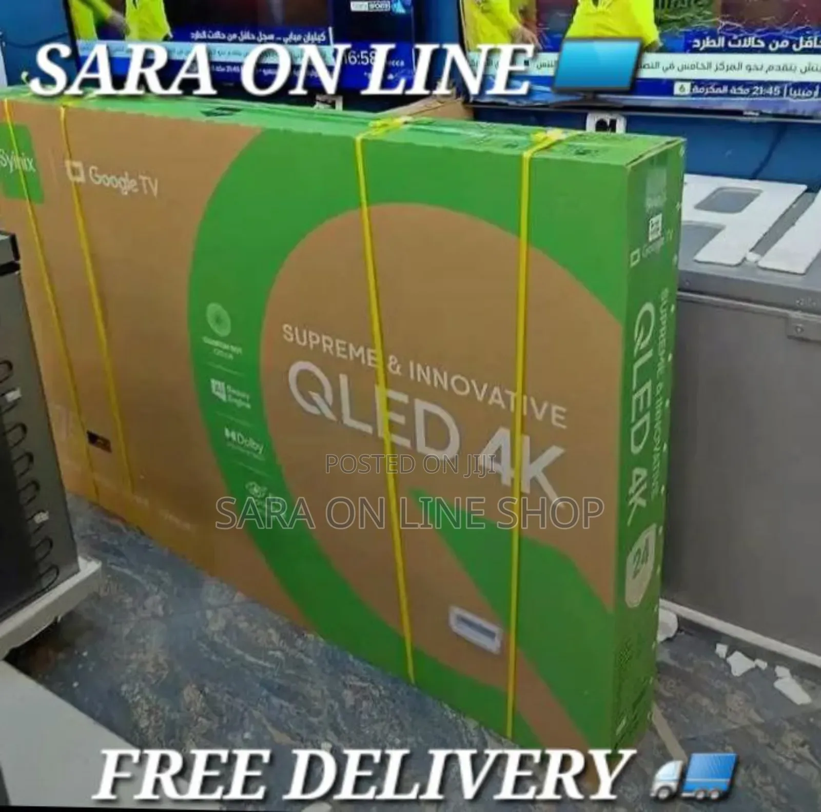 Syinix 75" Qled Smart Tv New Model 5year Warranty