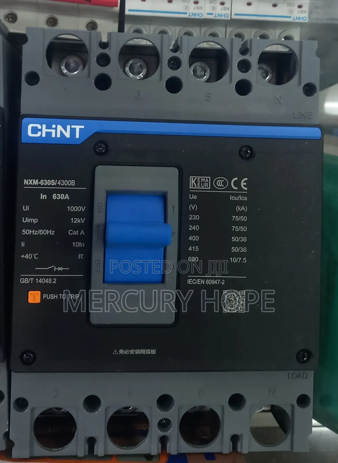 McCb 4pole Breaker 630a
