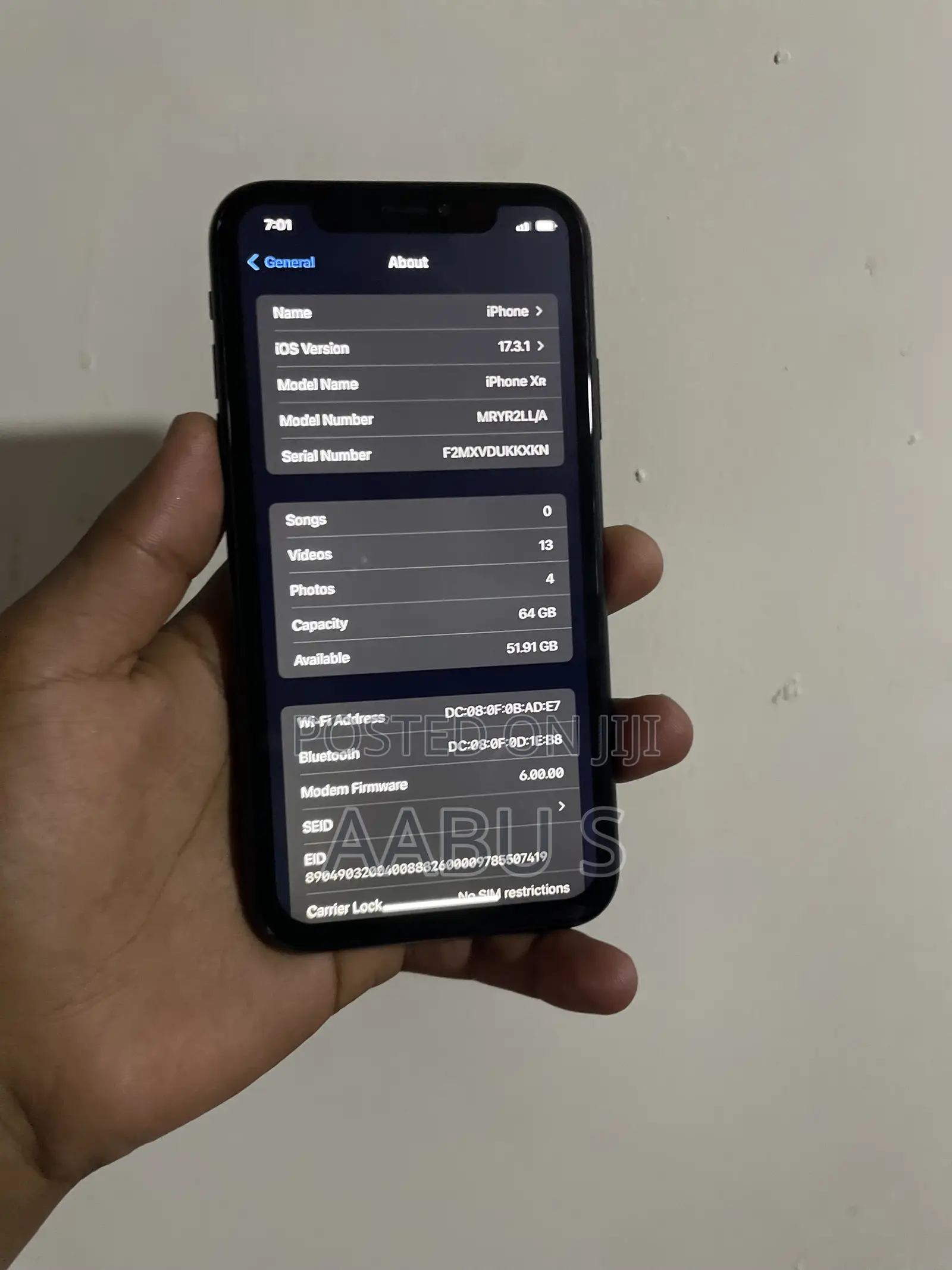 Apple XR 64 GB Black