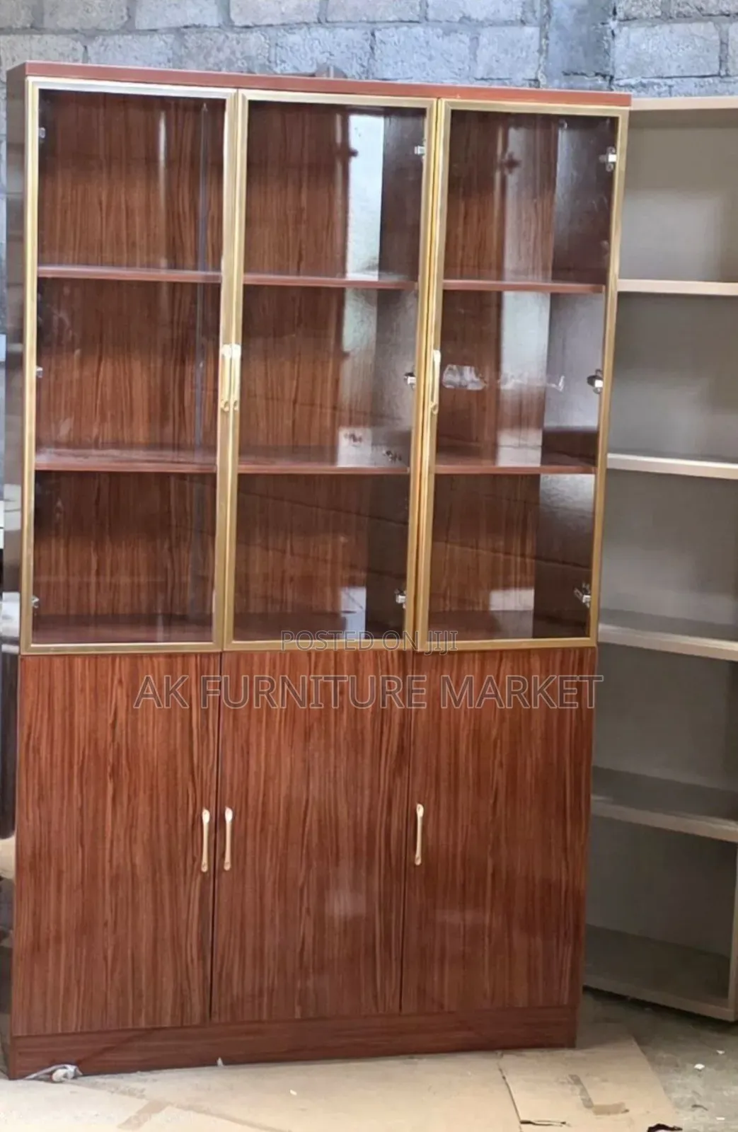 Modern Office 3door Shelf Full Imported