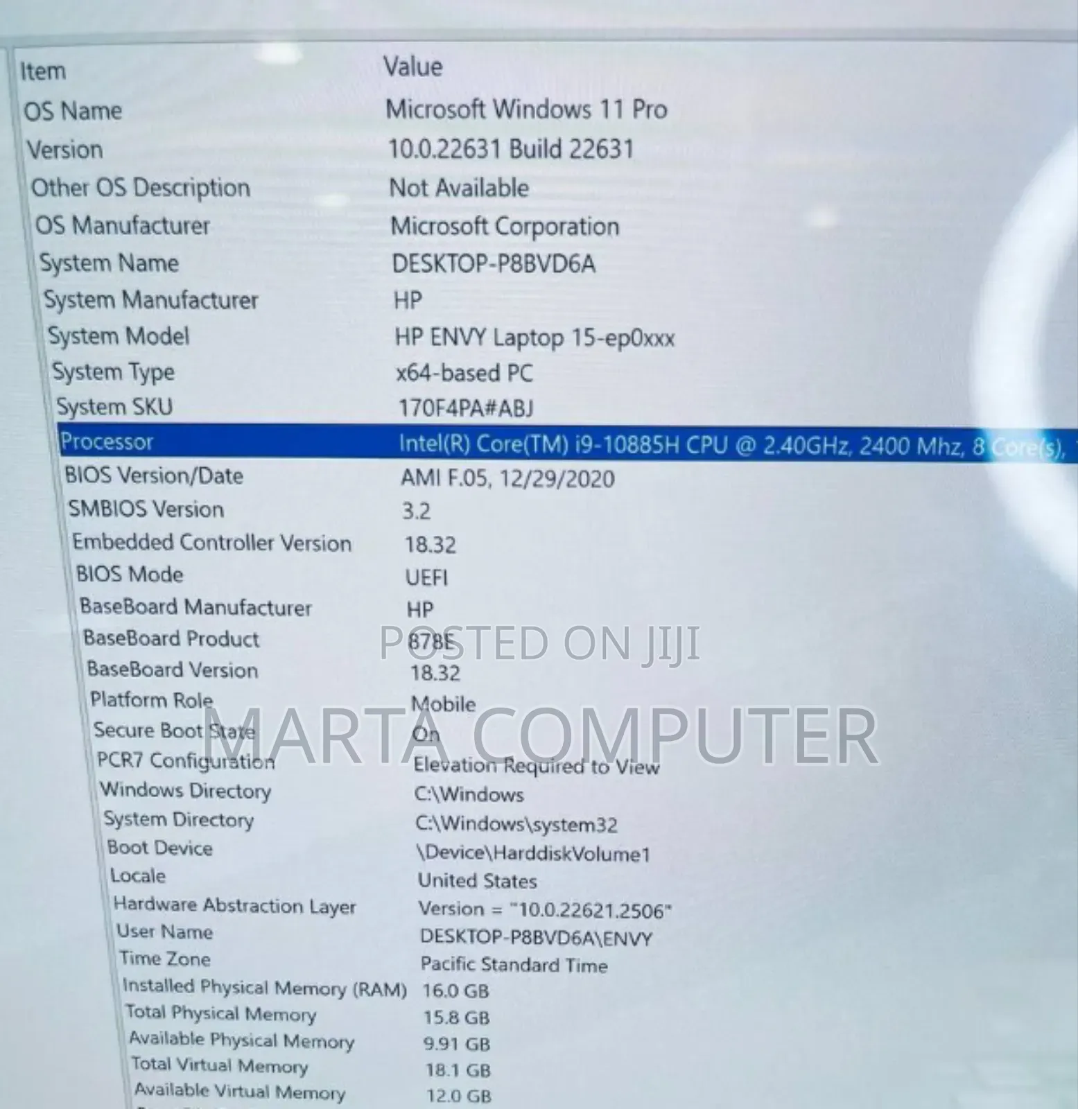 New Laptop HP Envy X360 16GB Intel Core I9 SSD 1T